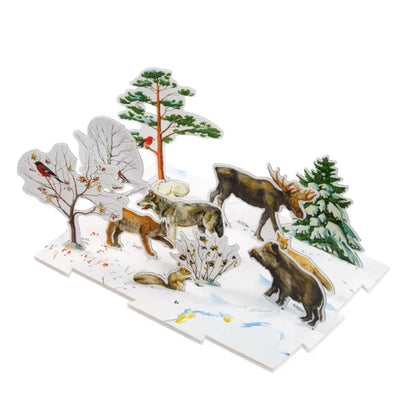 3D пъзел "Сезони в гората", Зима