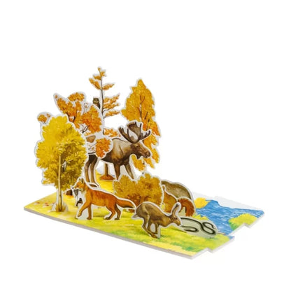 3D пъзел "Сезони в гората", Есен