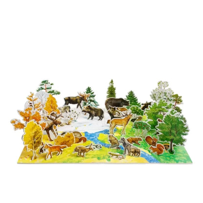 3D пъзел "Сезони в гората", Зима